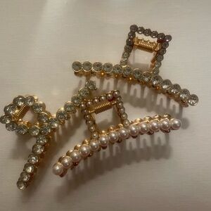 Elegant Gold Hair Clips